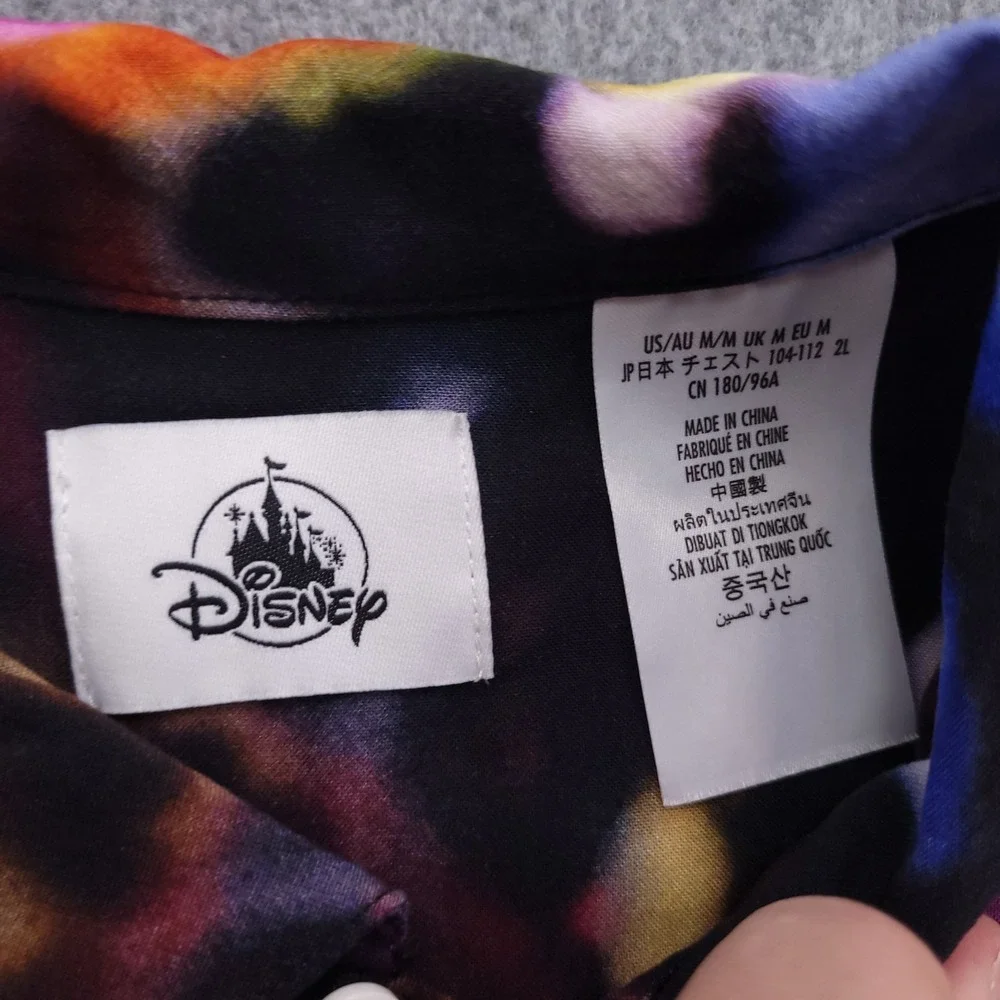 Disney Parks Shirt Mens M The Muppets All Over Print Camp Button Up AOP